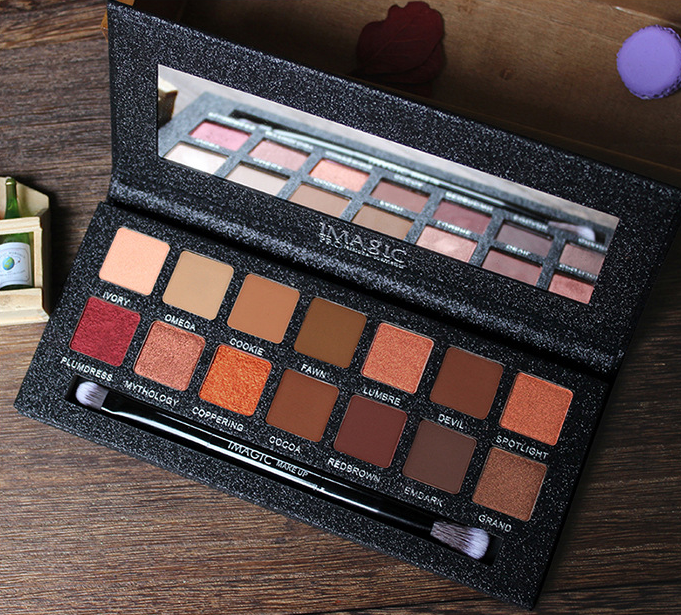 Cool And Warm Collocation With 14 Color Eye Shadow